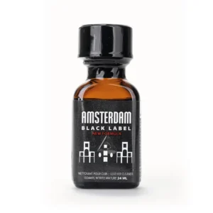 Amsterdam Black Label Poppers - Isoamyl Nitrite Leather Cleaner 24ml