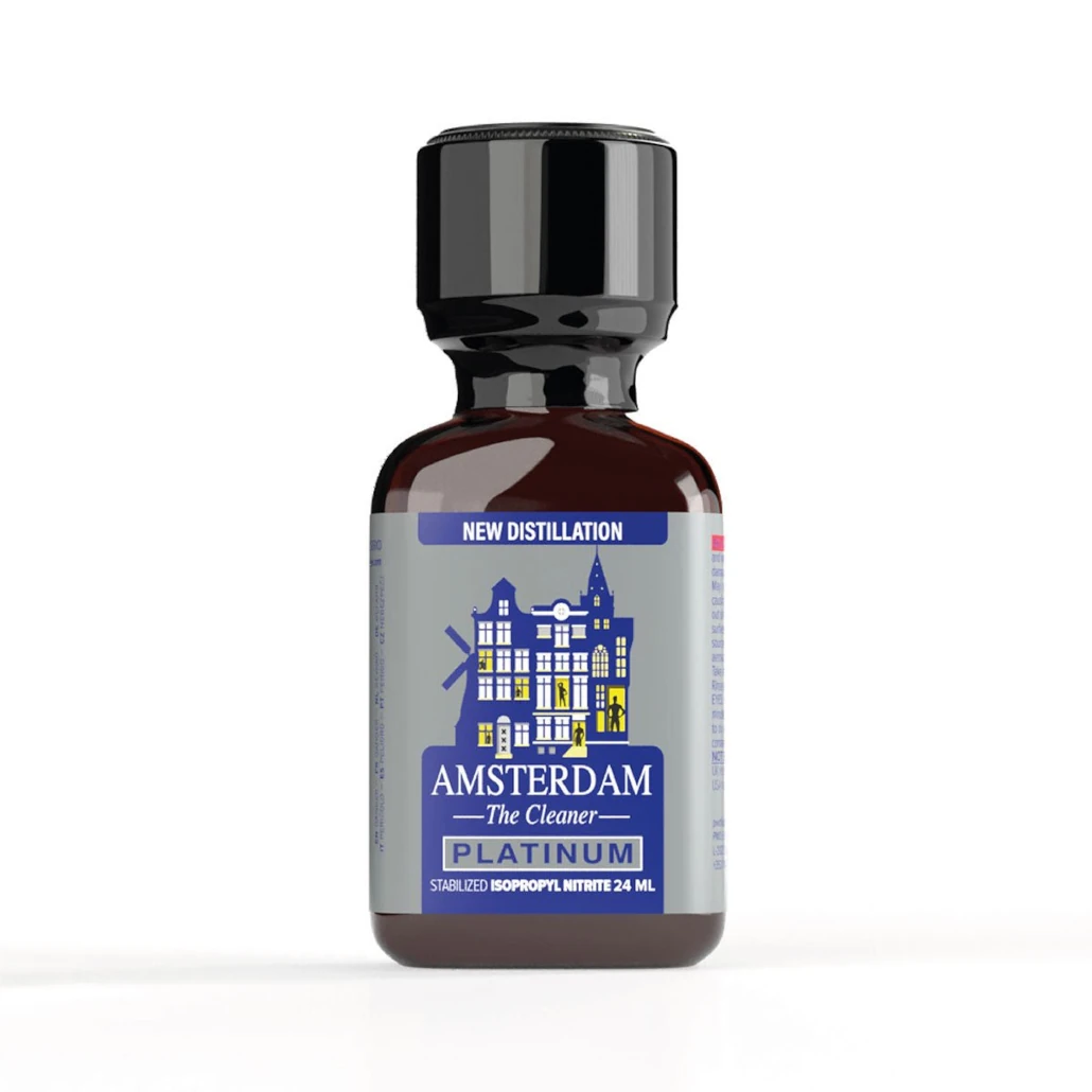 Amsterdam Platinum Poppers - Isopropyl Nitrite Leather Cleaner 24ml