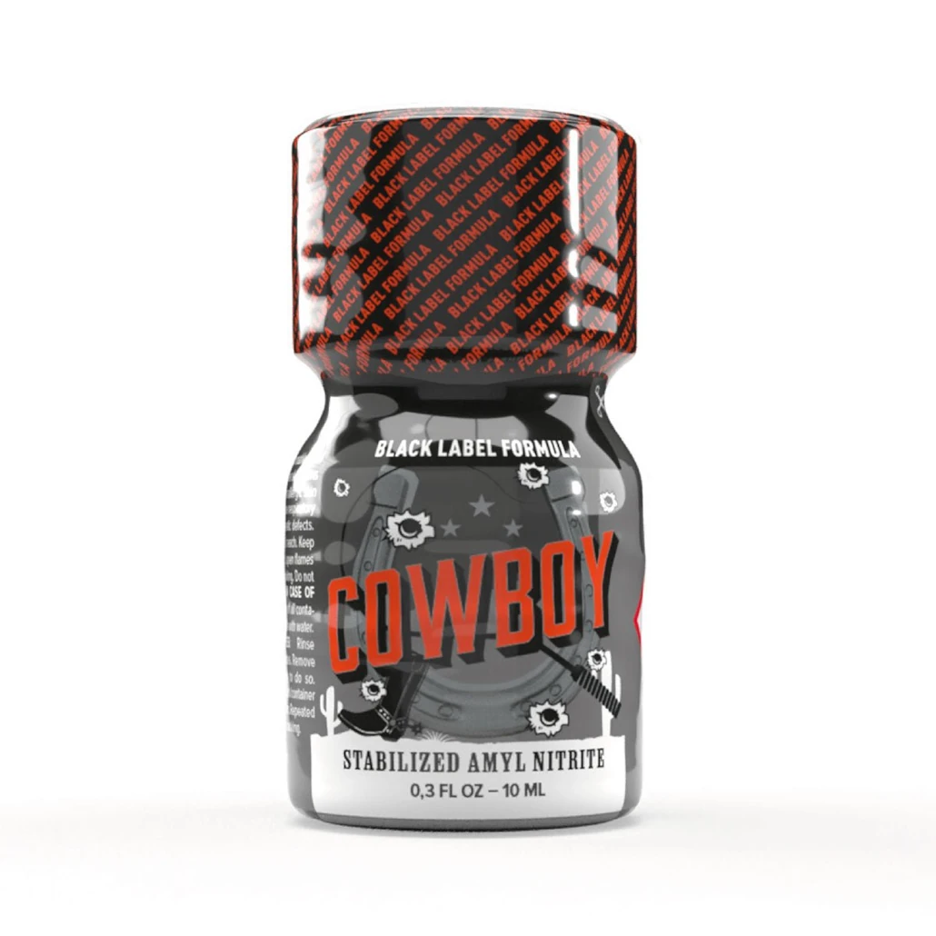 Cowboy Black Label Poppers - Stabilized Amyl Nitrite Leather Cleaner 10ml