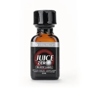 Juice Zero Black Label Poppers - Isoamyl & Isopropyl Nitrite Mixture Leather Cleaner 24ml