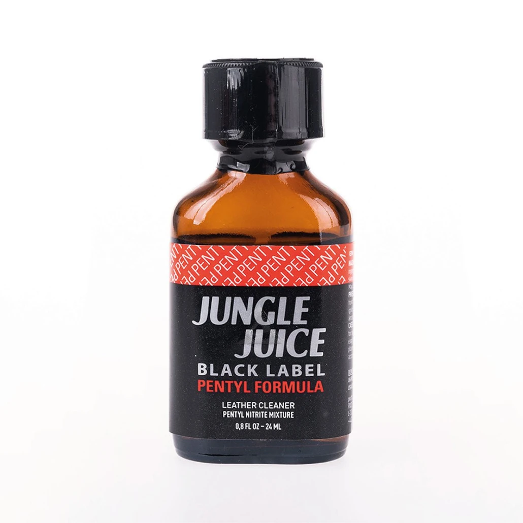 Jungle Juice Black Label Poppers - Pentyl Nitrite Leather Cleaner 24ml