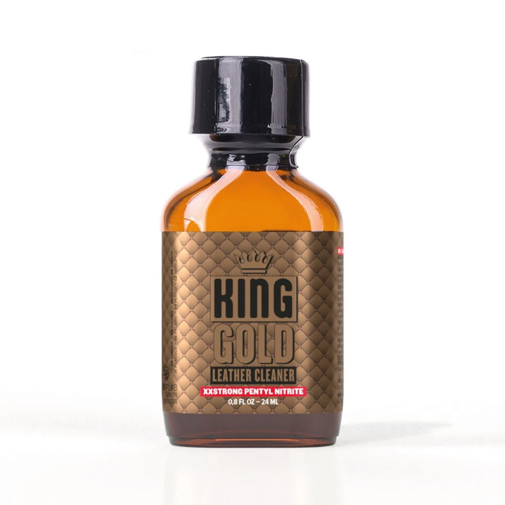 King Gold Extra Strong Poppers - Pentyl Nitrite Leather Cleaner 24ml
