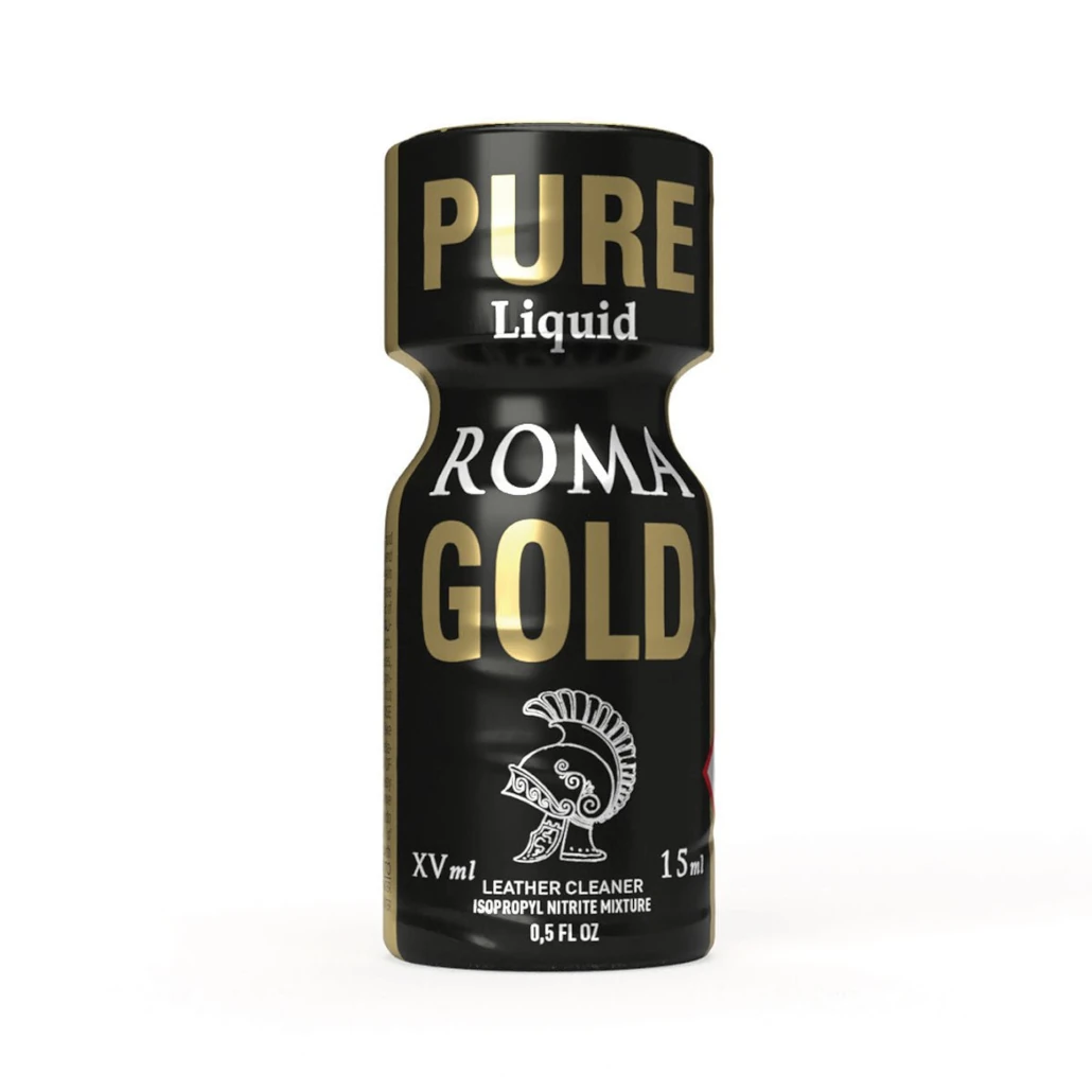 PURE Liquid Roma Gold Poppers - Isopropyl Nitrite Leather Cleaner 15ml