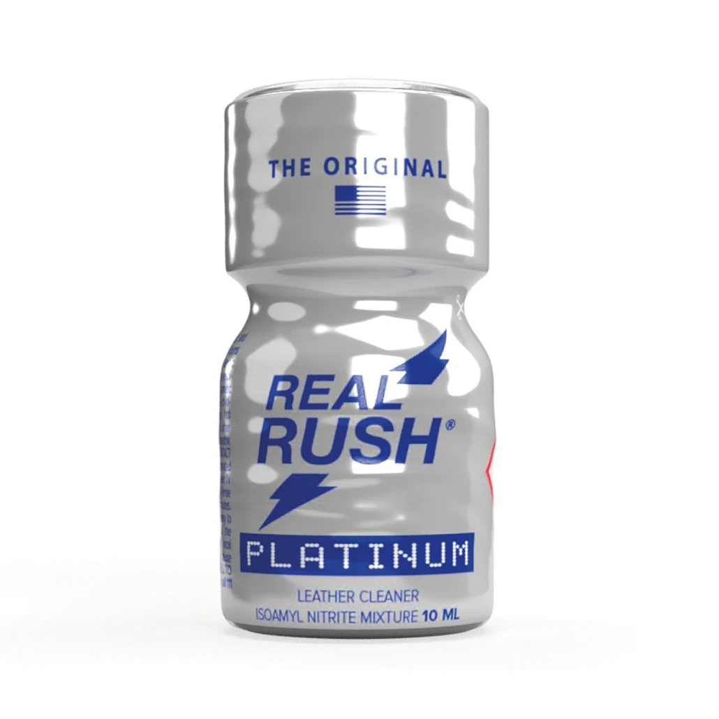 Real Rush Platinum Poppers - Iso Amyl Nitrite Leather Cleaner - 10ml