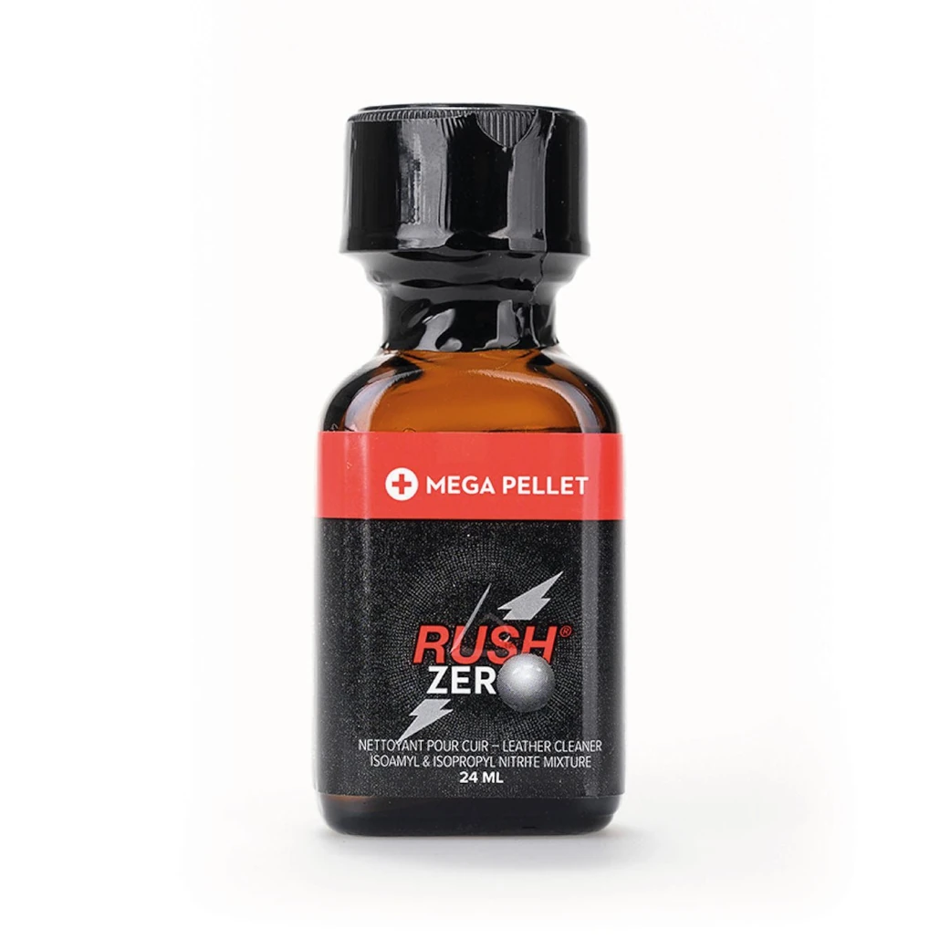 Rush Zero Poppers - Mega Pellet Isoamyl & Isopropyl Nitrite Mixture Leather Cleaner 24ml