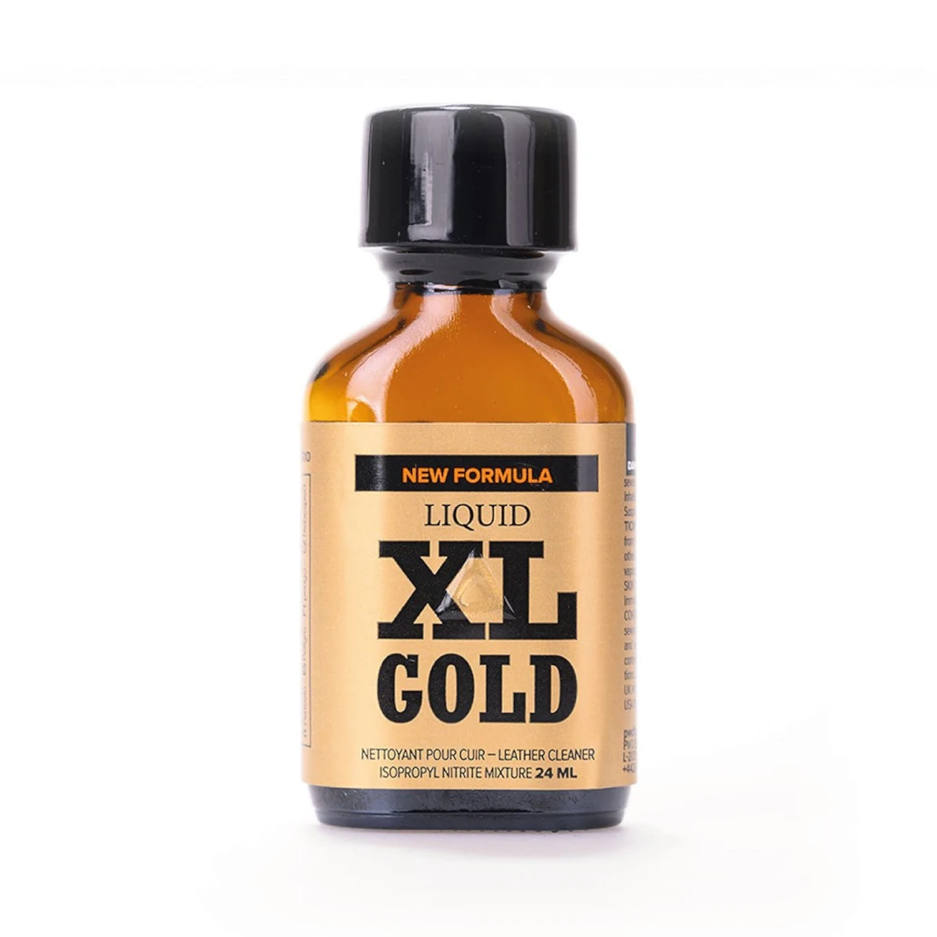 XL Gold Elite Poppers - Isopropyl Nitrite Leather Cleaner 24ml