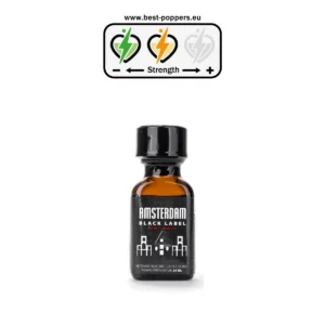 Amsterdam Black Label Poppers - 24ml - Isoamyl Nitrite product image