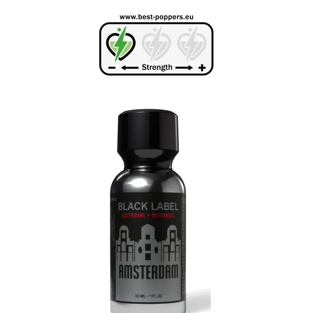 Amsterdam Black Label Extreme + Poppers - 30ml - Pentyl Nitrite + Butanol product image