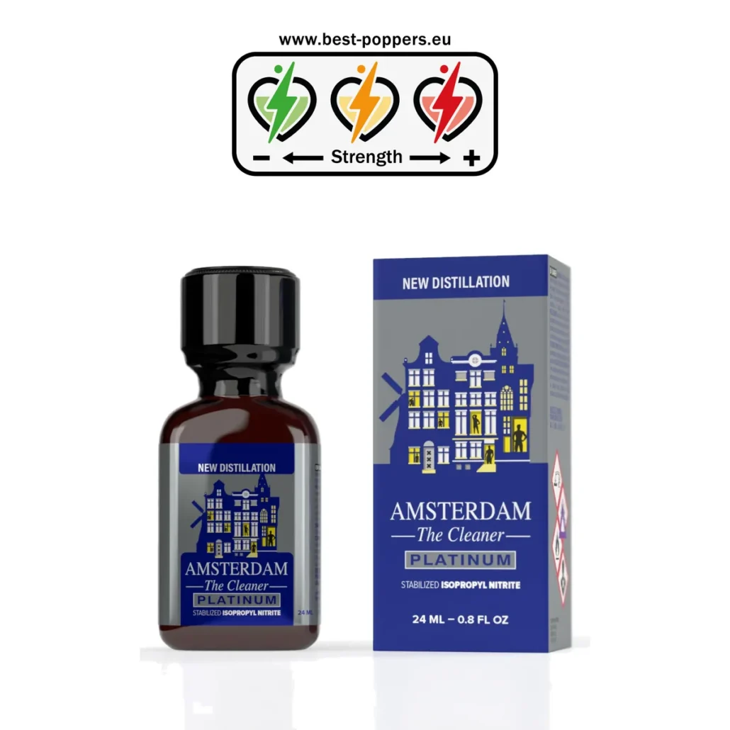 Amsterdam Platinum New Distillation Poppers - 24ml - Isopropyl Nitrite product image