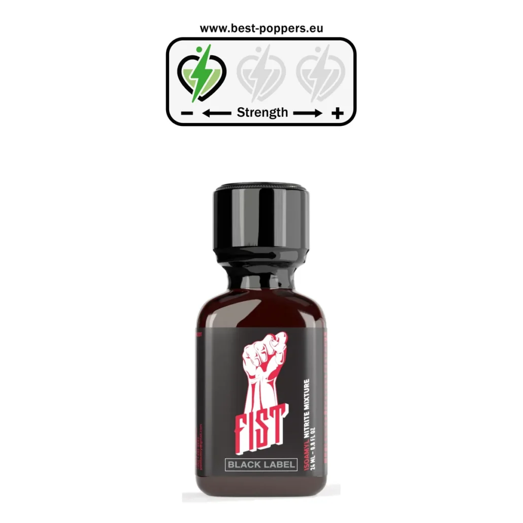 FIST Black Label Original Poppers - 24ml - Pentyl Nitrite + Butanol product image