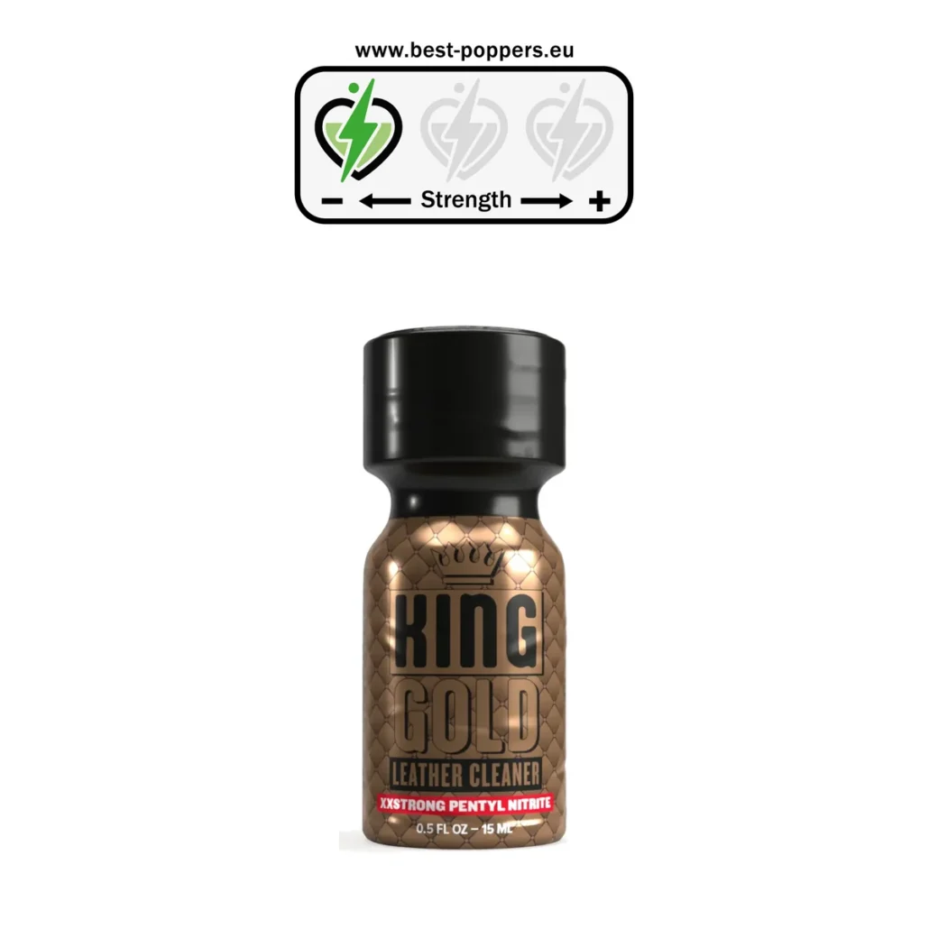 King Gold Black Label Poppers - 15ml - Pentyl Nitrite product image