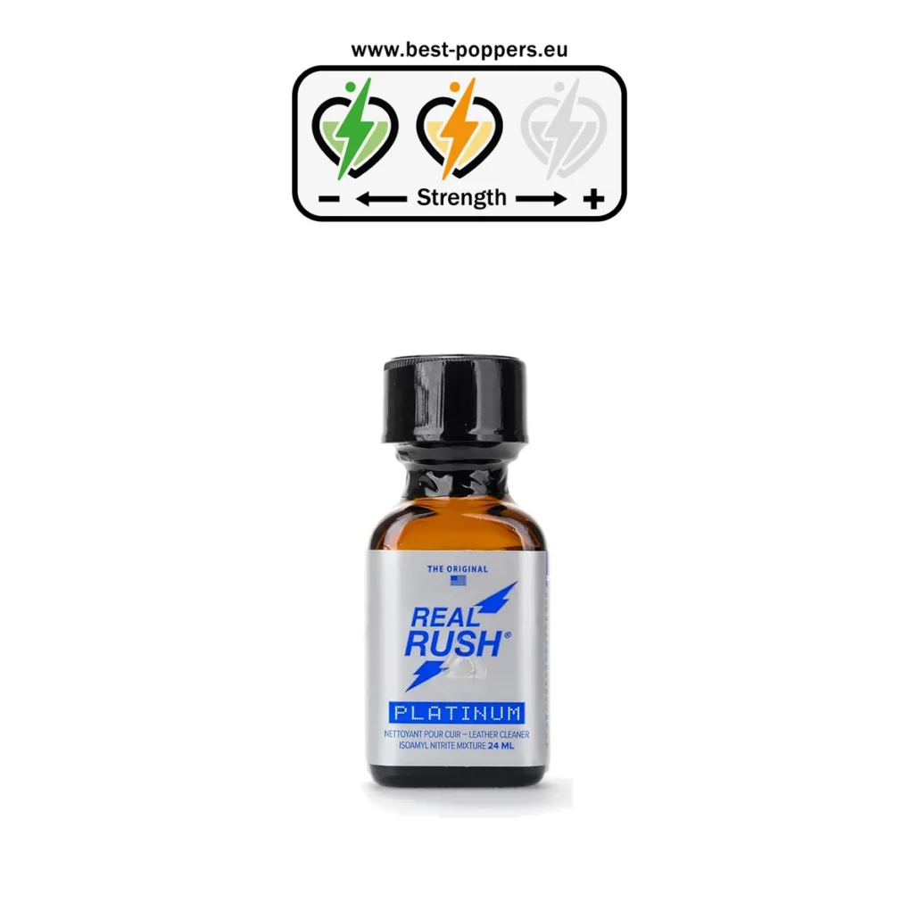 Real Rush Platinum Original Poppers - 24ml - Isoamyl Nitrite product image