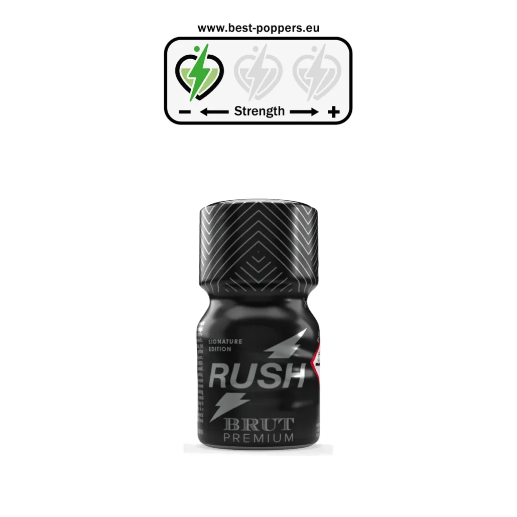 Rush Black Label Poppers - 10ml - Pentyl Nitrite + Butanol product image