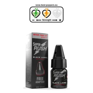 Super Rush Black Label Poppers - 10ml - Isoamyl Nitrite product image