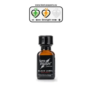 Super Rush Black Label Poppers - 24ml - Isoamyl Nitrite product image