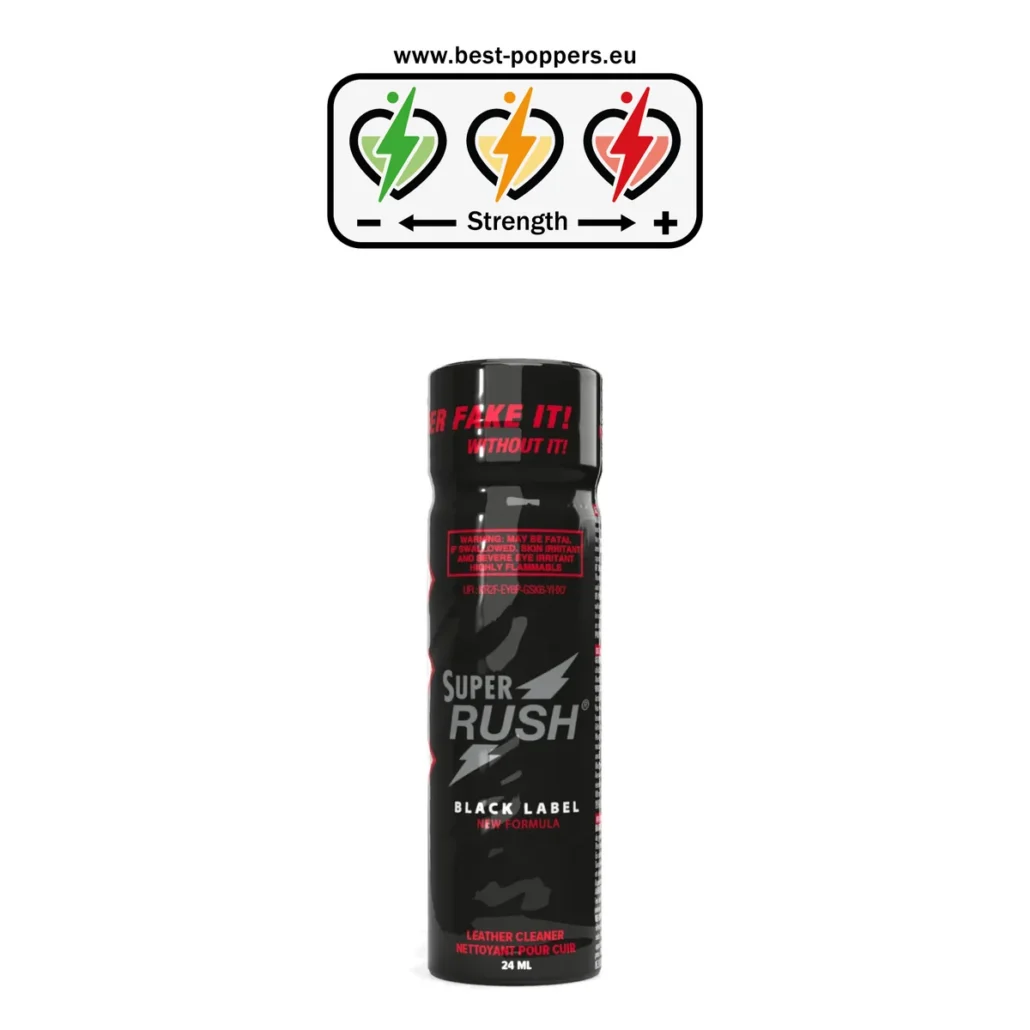 Super Rush Black Label Poppers - 24ml - Isopropyl Nitrite product image